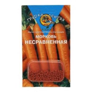 Морковь Несравненная F1 драже 300шт Грядка лентяя (ГЛ) (Агрико)