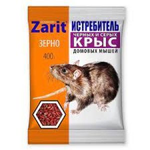 Зарит ИСТРЕБИТЕЛЬ ЗООКУМАРИН+ зерно от крыс и мышей 400 гр 129194 (35) Летто