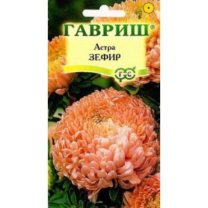 Астра Зефир пионовидная нежно-розовая 0,3 г (Гавриш)