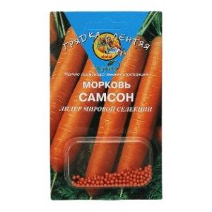 Морковь Самсон драже 100 шт Грядка лентяя (ГЛ) (Агрико)
