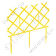 Забор декор. Палисад желтый /3 метра/ (ТП)