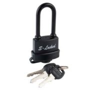 Замок навесной S-Locked, ВС 03-38L, 121686, блистер, цилиндровый, черный, 40 мм, 3 ключа/Спектр