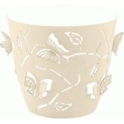 Горшок для цветов Butterflies D=145мм (1,4л) круглый,молочный PT401210048 Plast Team/ЭС/