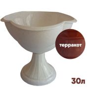 Кашпо 30 л на пьедестале терракот(5 шт) Бриг