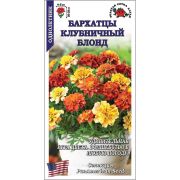 Бархатцы Клубничный блонд /Сотка/ 5шт/ откл. 25см,d-5см/*1500