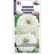 Цинния Маркиза в белом цв/п 0,2 гр /Сотка/
