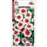Гвоздика Карусель китайская /Сотка/ 0,5г/ красн-бел h-20см, d-5см/*1200