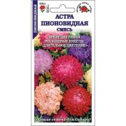 Астра Пионовидная смесь цветная /Сотка/ 0,2 г/ h-60-65см d-9-10см/ *1500