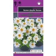 Цинния Белиз Даубл Белая цв.п. 5 шт (Гавриш)