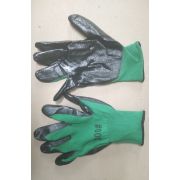 Перчатки нейлоновые с резин.покрытием зеленые /САД