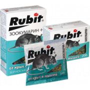 Рубит Зоокумарин+зерновая смесь от крыс и мышей 160 гр 24985 (30) Летто