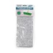 Насадка для швабры МОП плоская, микрофибра,12*32см,липучка,E1M CELLTIX/ЭС/