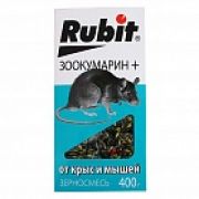 Рубит Зоокумарин+зерновая смесь от крыс и мышей 400 гр 62453 (25) Летто